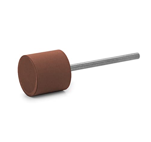Lucidatrice Rosso-Marrone Cilindro Morbido, Ø 14 X 12 Mm, Soft Grain Fine, Hp-Shank Polish Tool