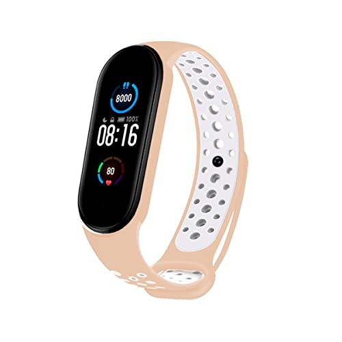 Cool Smartphones & Tablets Accessories Cinturino Per Xiaomi Mi Band 5 / Mi Band 6 / Amazfit Band 5 Sport Rosa Pastello, Standard (8434847041070)