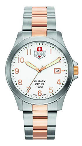 Jacques Du Manoir Jdm-Wg001-06 - Orologio Da Polso In Argento E Oro Rosa, Argento + Oro Rosa, Bracciale