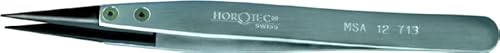 Kd89 Horotec Msa12.713 - Pinzette In Alluminio Con Punte In Fibra Di Carbonio, Colore: Nero, Alluminio