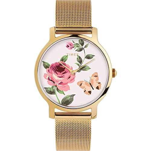 Timex Orologio Analogico Al Quarzo Donna Con Cinturino In Acciaio Inossidabile Tw2U19100