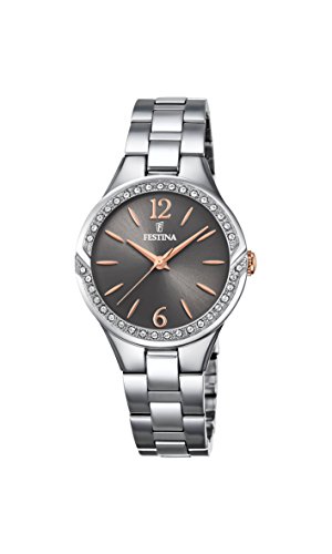 Festina Orologio Analogico Quarzo Donna Con Cinturino In Acciaio Inox F20246-2