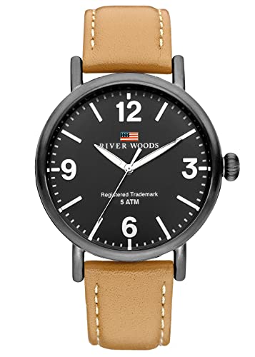 River Woods Orologio Analogico Quarzo Uomo Con Cinturino In Pelle Rw420037