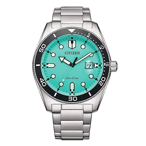 Orologio Uomo Citizen Marine Eco Drive Azzurro Acciaio Aw1760-81W