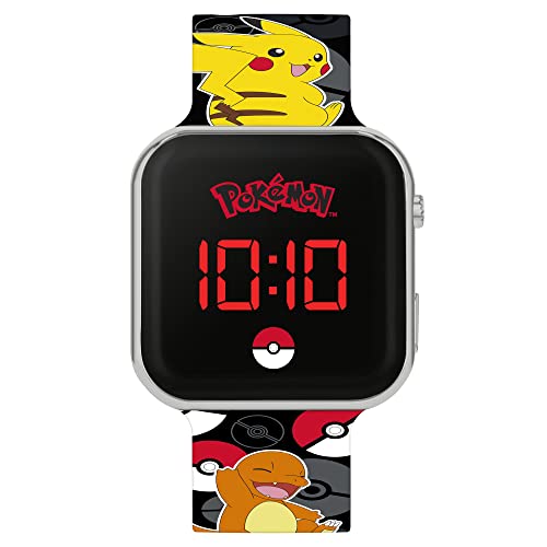 Pokemon Orologio Digitale Quarzo Ragazzi Con Cinturino In Silicone Pok4322