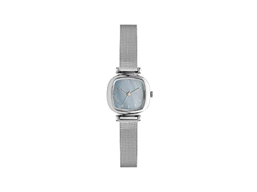 Komono Moneypenny Royale Silver Light Blue Women'S Japanese Quartz Analogue Watch With Stainless Steel 304L Strap