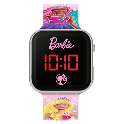 Peers Hardy Barbie Bdt4144Arg - Orologio A Led Con Cinturino Multicolore, Multicolore, Moderno