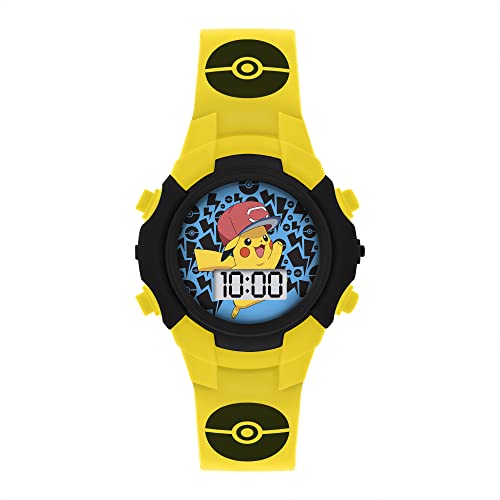 Pokemon Orologio Digitale Al Quarzo Ragazzo Con Cinturino In Silicone Pok4128