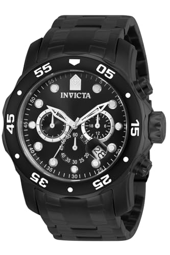 Invicta Pro Diver Scuba - Orologio Da Uomo In Acciaio Inossidabile Con Movimento Al Quarzo - 48 Mm, Nero