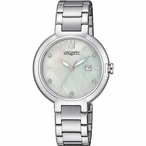 Orologio Donna Vagary By Citizen Flair Bianco Con Cristalli Iu2-618-11