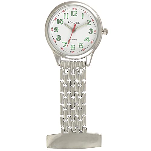 Ravel Orologio Classico Da Tasca Per Infermieri Colore Argento (Piccola - Cassa Dell'Orologio Da 25 Mm)