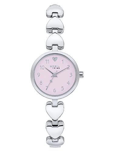 Breil, Collezione Bt Heart, Orologio-Gioiello Da Donna, Cassa In Acciaio, Movimento Al Quarzo, Con Piccole Maglie A Forma Di Cuore, Cuore Nel Quadrant