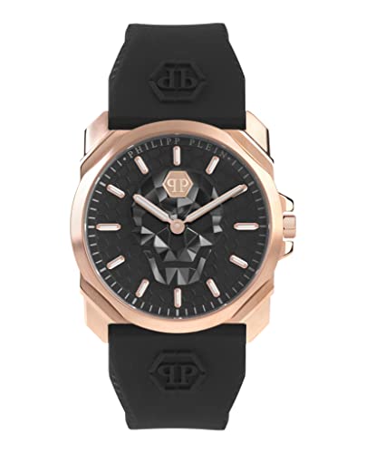 Philipp Plein Orologio Analogico Al Quarzo Uomo Con Cinturino In Silicone Pwlaa0222
