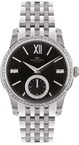 Mondia Madison Lady Orologio Donna Analogico Al Quarzo Con Cinturino In Acciaio Inox Mi741-6Bm