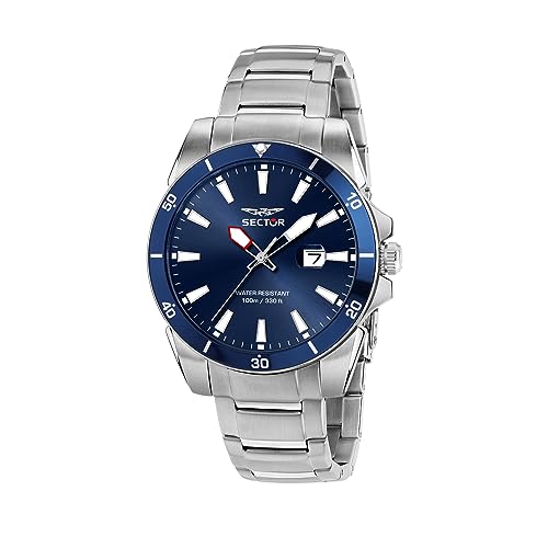 Sector No Limits Orologio Uomo, Tempo, Data, Analogico, Collezione 450 - R3253276012