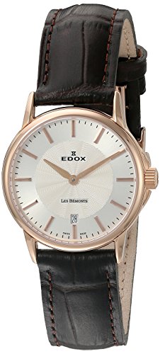 Edox 57001 37R Air Les Bemonts Orologio Analogico Al Quarzo Svizzero Marrone