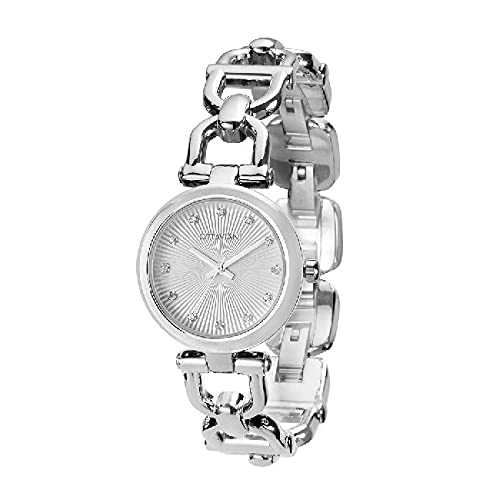 Homemania Homot_0715 Orologio Da Polso Quartz, Analogico, Donna, Argento, 20 X 2.8 X 1 Cm