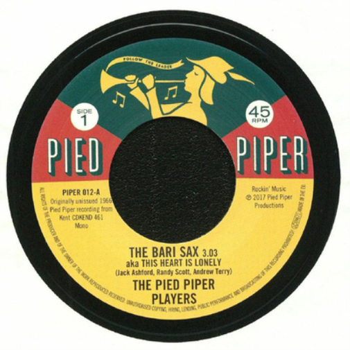 The Pied Piper Players/The Cavaliers The Bari Sax (Vinyl LP) 7" Single