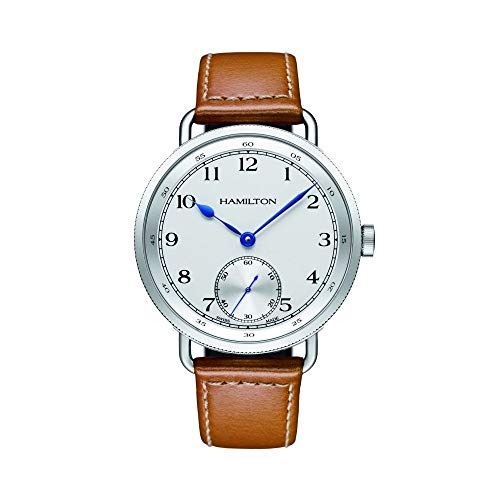 Orologio Da Polso Uomo Hamilton H78719553 Cinturino In Pelle Navy Pioneer Limited Edition