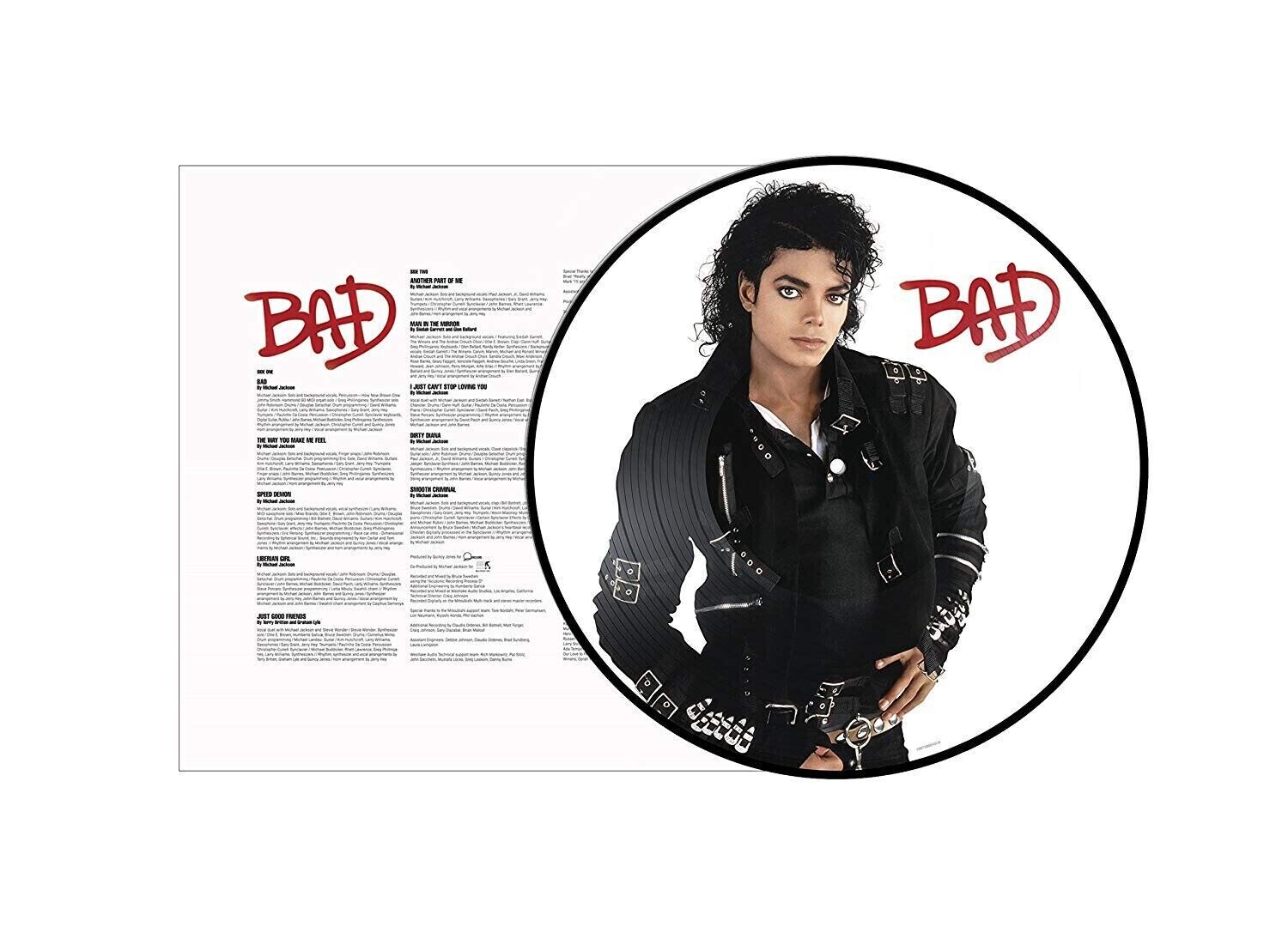 MIchael Jackson Bad Vinile Lp Picture Disc Nuovo e Sigillato
