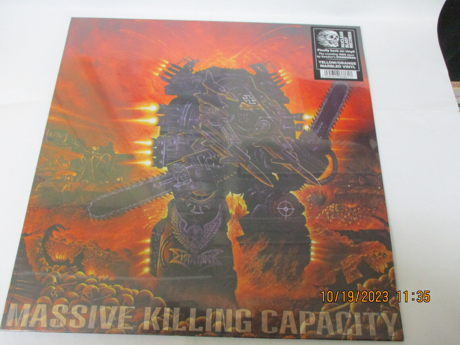 DISMEMBER - MASSIVE KILLING CAPACITY - LP REISSUE MARBLED VINYL NEW SEALED 2023