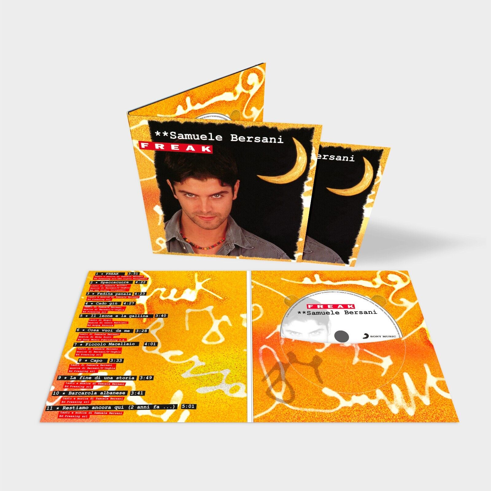 SAMUELE BERSANI - FREAK - CD POLICARBONATO GIALLO PREORDINE DAL 16 GIUGNO