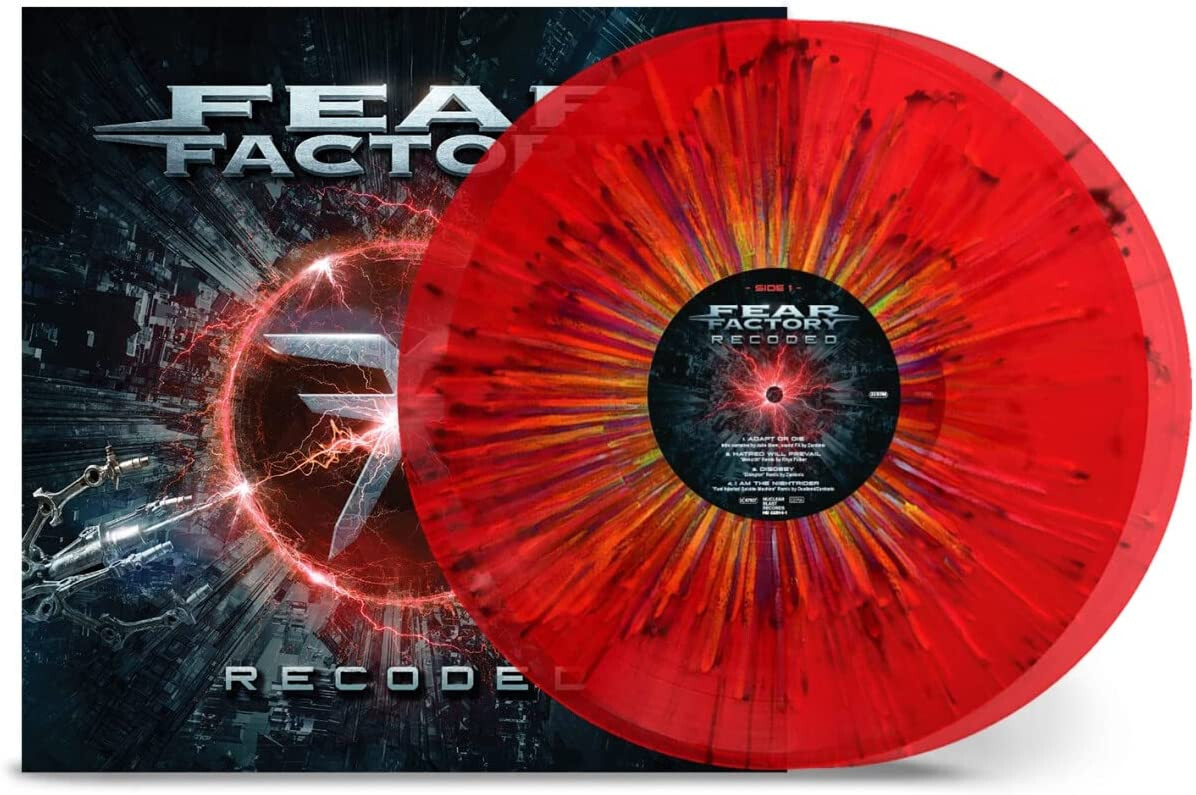 Fear Factory Recoded Doppio Vinile Lp Colorato Rosso Splatter Nuovo e Sigillato