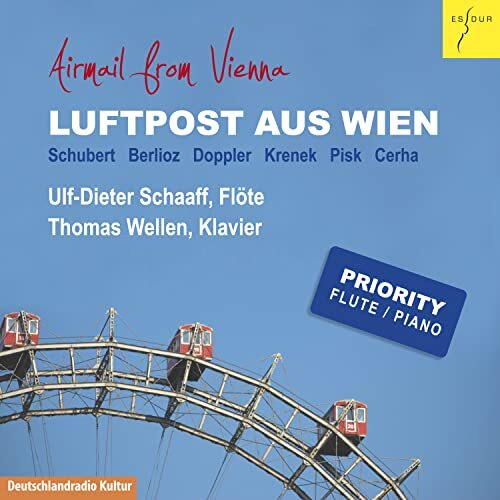 ES2061 Ulf-Dieter Schaaff and Thomas Wellen Airmail From Vienna - Schubert
