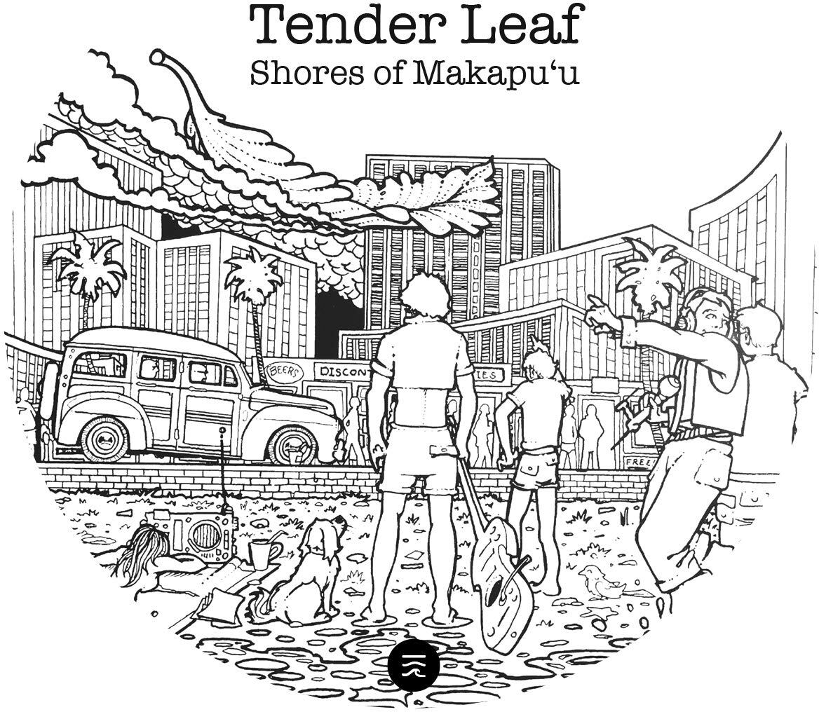 Tender Leaf Shores of Makapuu/Coast To Coast 7 Inch Vinyl NEW