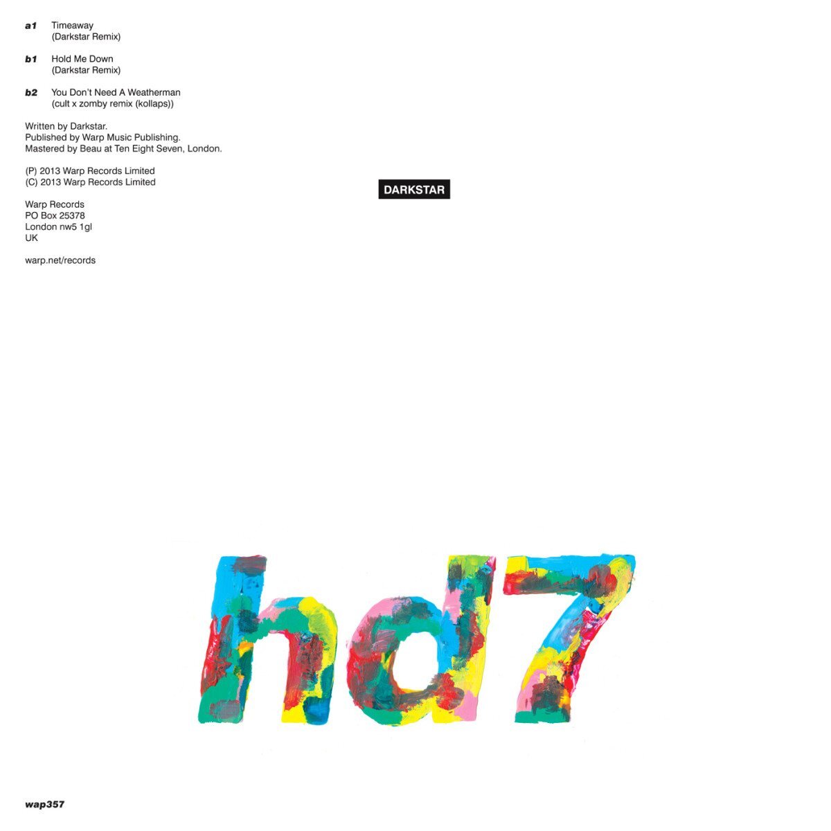 Darkstar HD7 (Vinyl LP)
