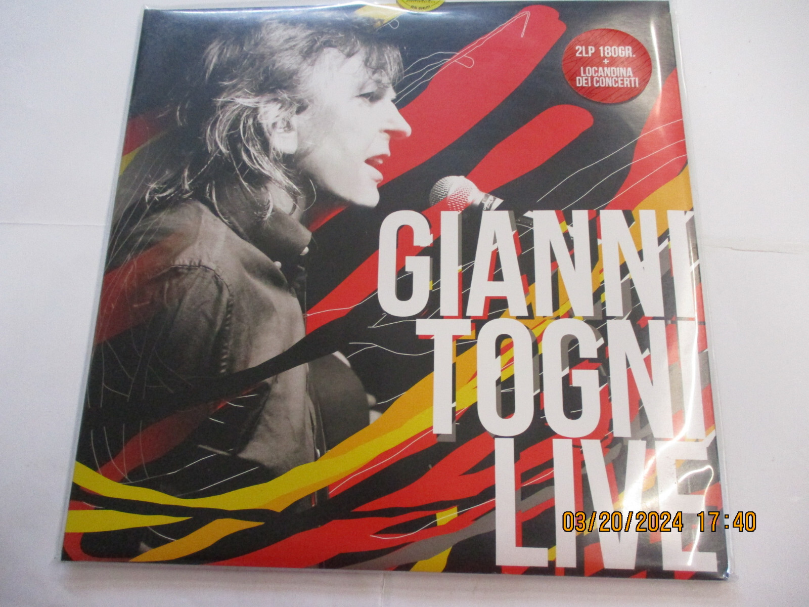 GIANNI TOGNI - LIVE - 2LP VINYL BRAND NEW 2022