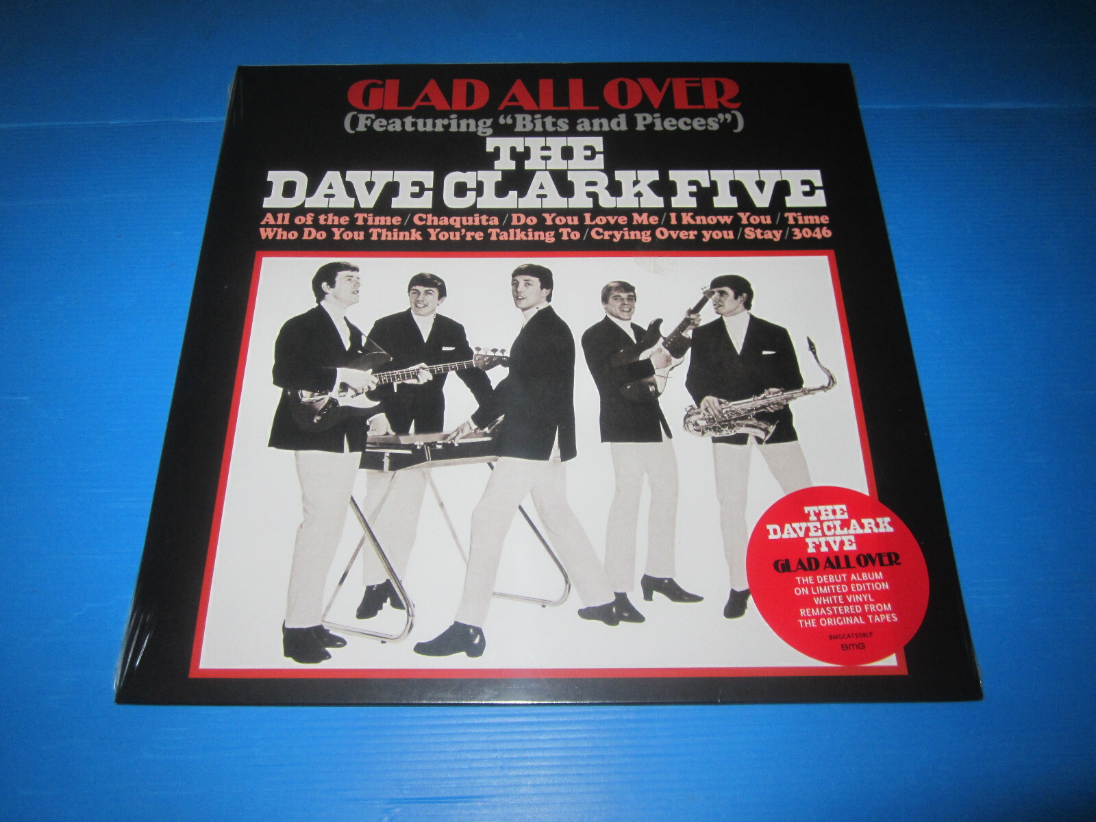 DAVE CLARK FIVE-GLAD ALL OVER- BMGCAT558LP LTD.ED.RE WHITE VINYL,SIGILLATO, 2021