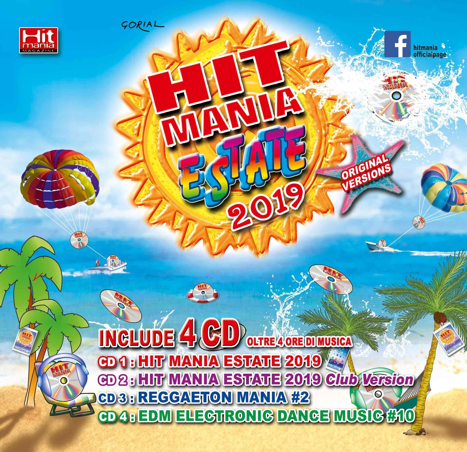 Aa.Vv. - Hit Mania Estate 2019 - 4 Cd+Rivista