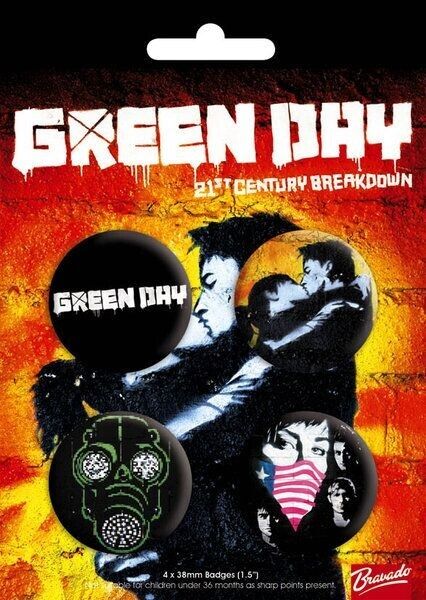 Green Day 4 Spille Ufficiali 21st Century Breakdown Distintivo Pacco
