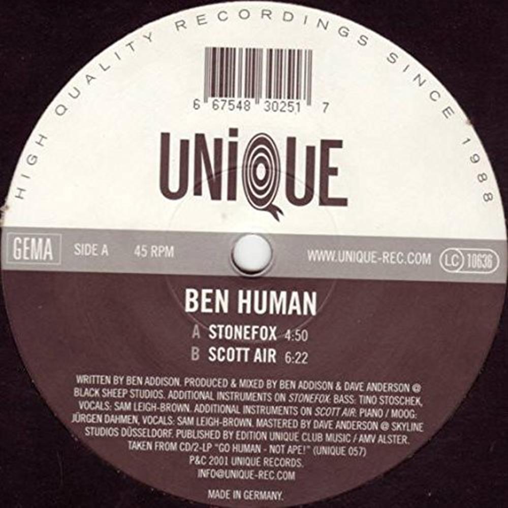 Stonefox / Scott Air - Ben Human (Vinile)