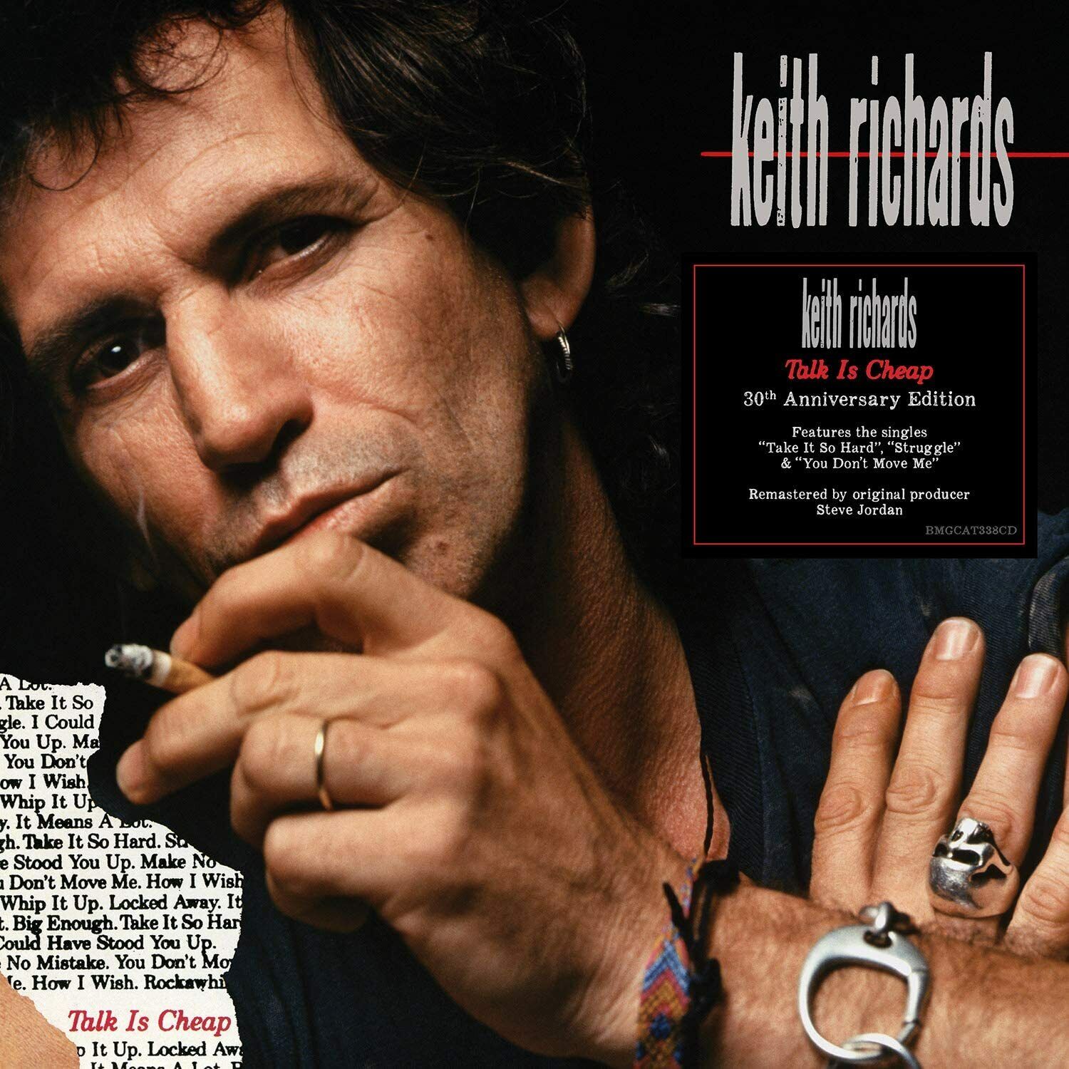 KEITH RICHARDS TALK IS CHEAP 30th anniversary VINILE LP NUOVO