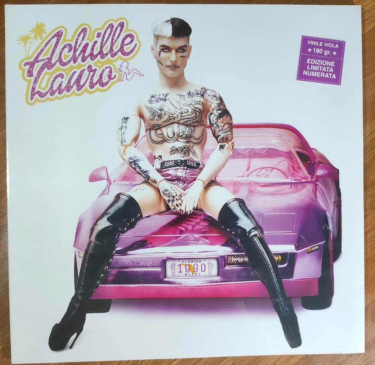 Achille Lauro - 1990 Lp VIOLA vinile Numerato Sigillato Trap Italiana Eiffel 65