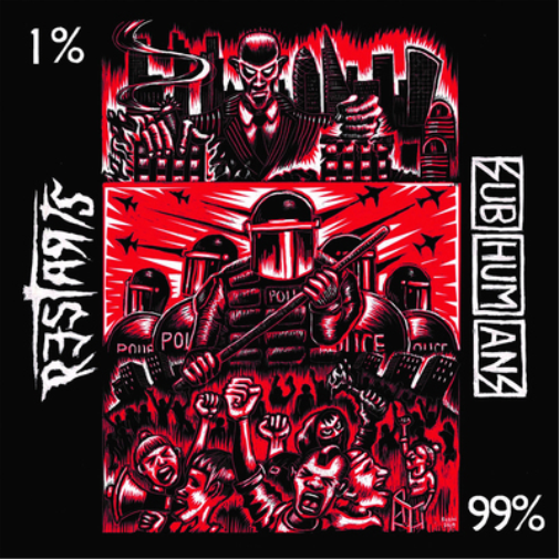 The Restarts/Subhumans The One Percent/99% (Vinyl LP) 7" Single