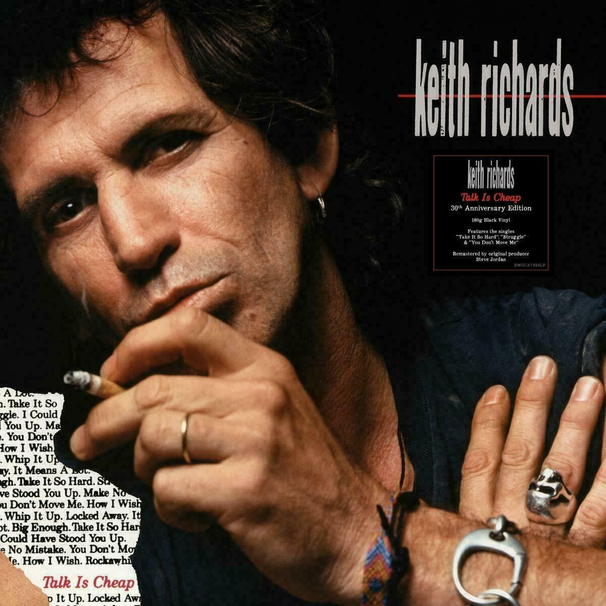 KEITH RICHARDS TALK IS CHEAP (30TH ANNIVERSARY) VINILE LP ROSSO (RED VINYL)