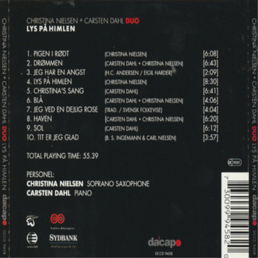Christina Nielsen & Carsten Dahl Duo Lys Pa Himlen (CD) Album