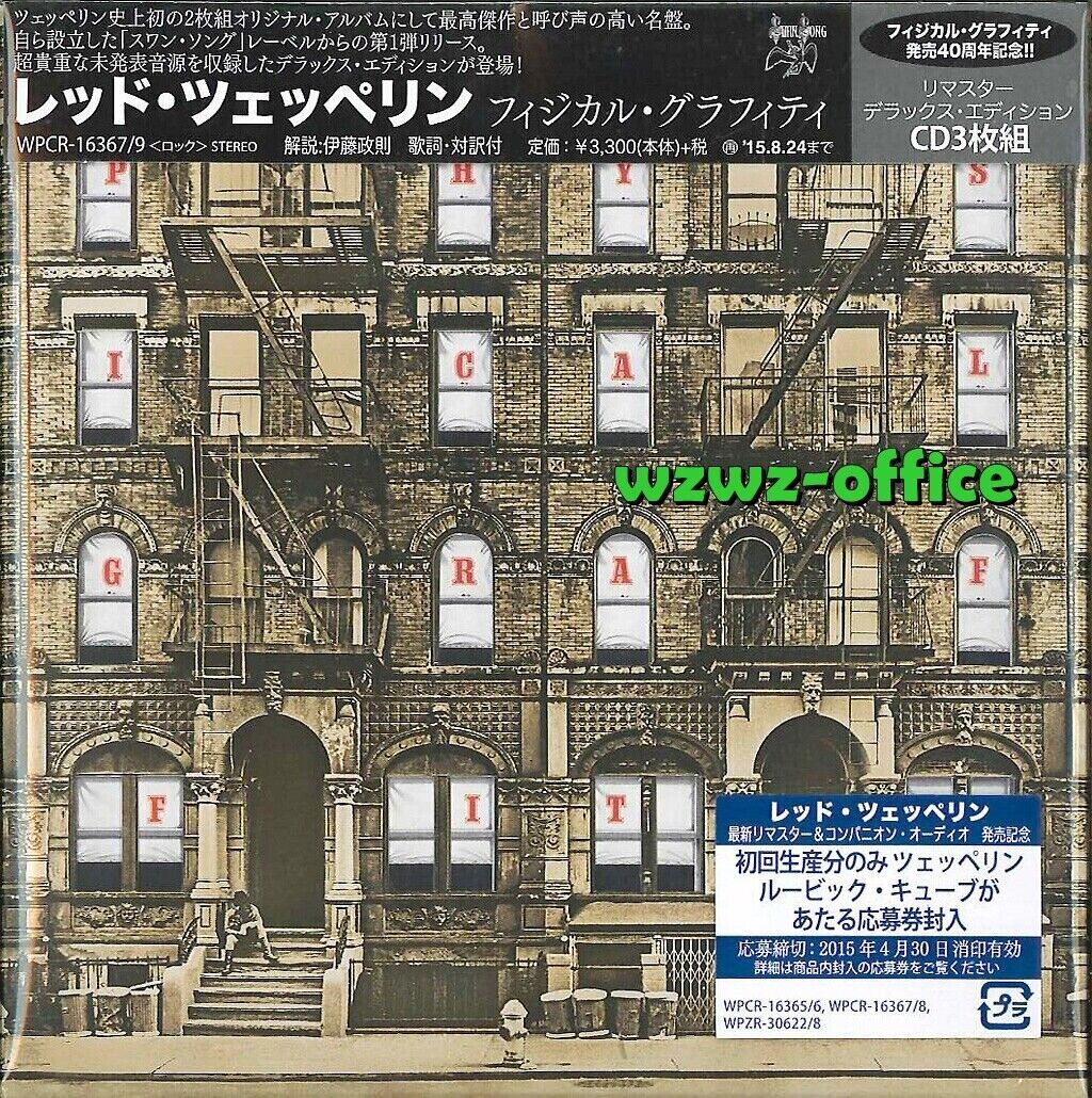 Led Zeppelin NUOVO 3 CD "Physical Graffiti" Deluxe Ed. Custodia in...