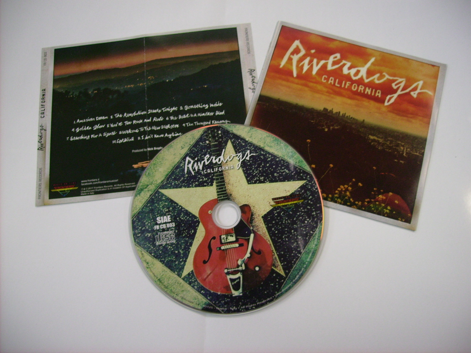 RIVERDOGS - CALIFORNIA - CD PROMO WITH BOOKLET AND INLAY 2017 NEW