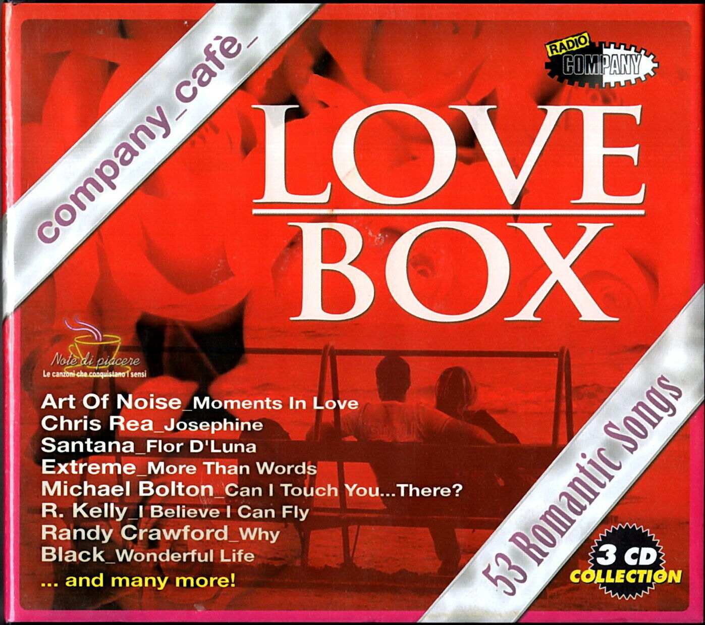 LOVE BOX - 53 Romantic Songs Santana/Whitesnake/K. & The Gang Box 3 CD SIGILLATO