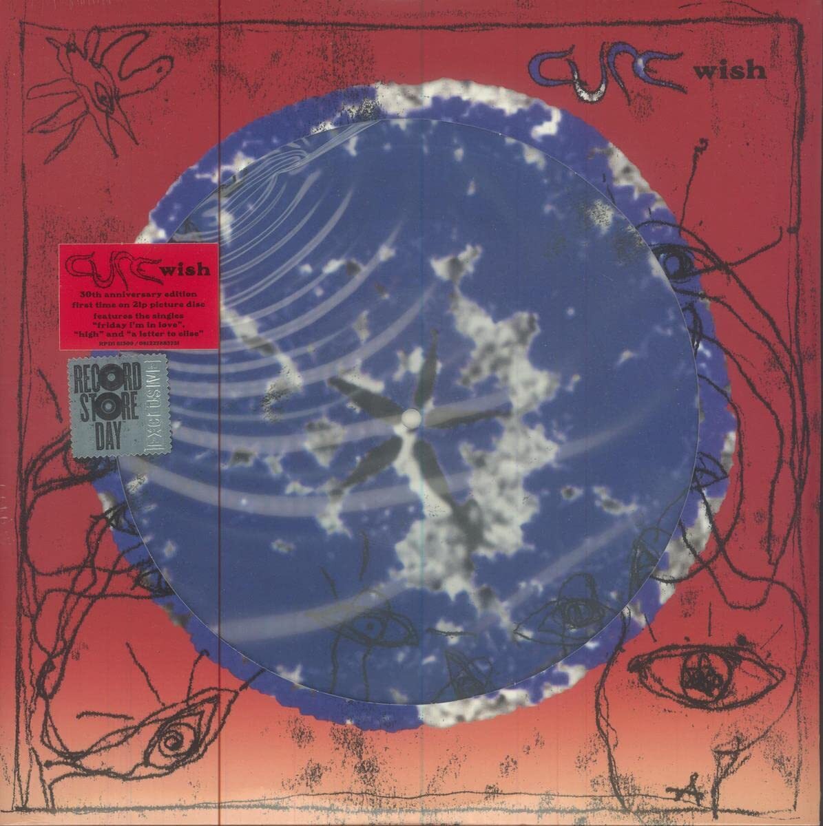 The Cure Wish RSD 2022 Picture Disc Vinyl (Vinyl LP)