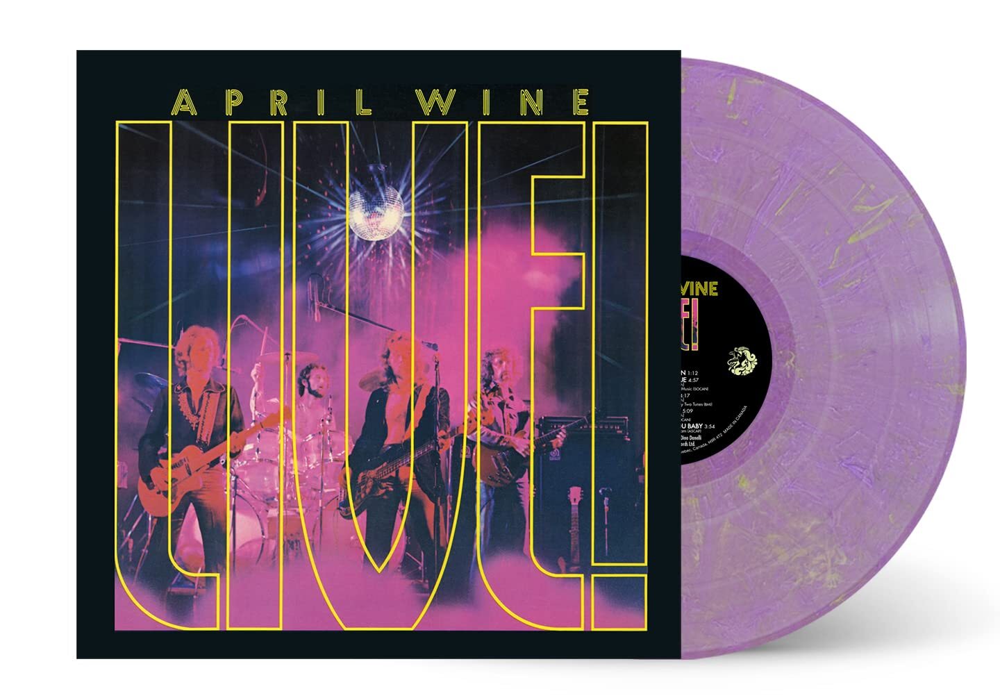 April Wine Live! - Purple With Yellow Specs (Vinyl LP)