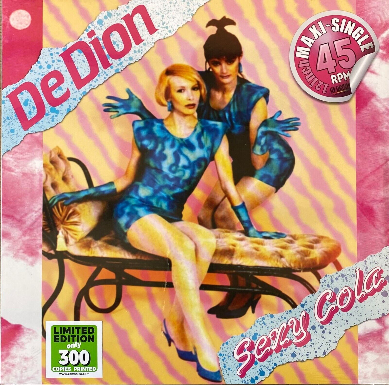 DE DION - SEXY COLA - 12" MAXI SINGLE VINYL LIMITED 300 COPIES ONLY 2023 REISSUE