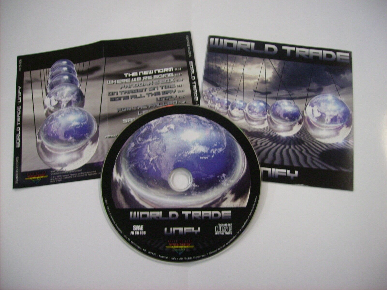 WORLD TRADE - UNIFY - CD PROMO WITH BOOKLET AND INLAY 2017 NEW