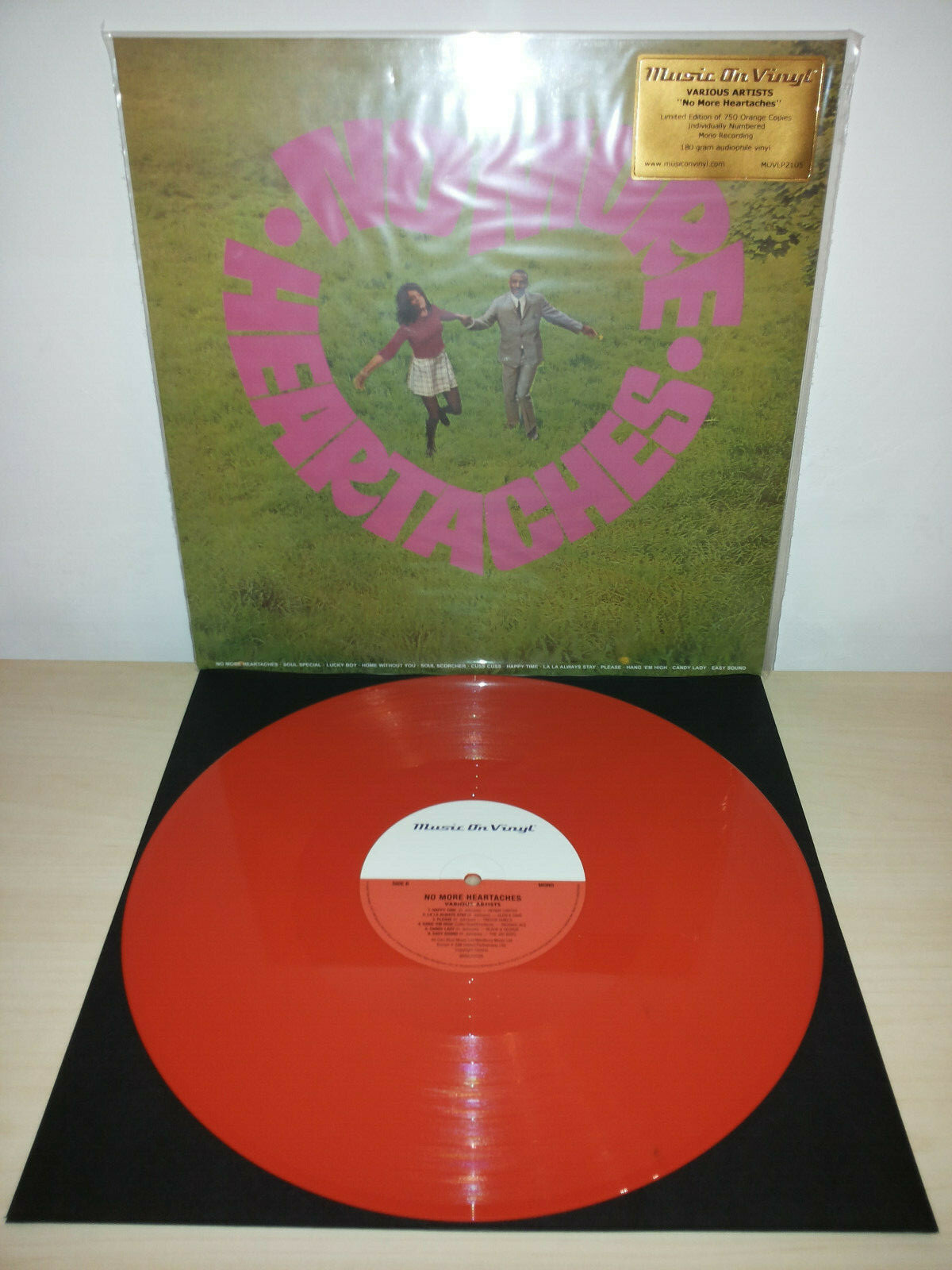 NO MORE HEARTACHES - ORANGE - MOV - MUSIC ON VINYL - LP