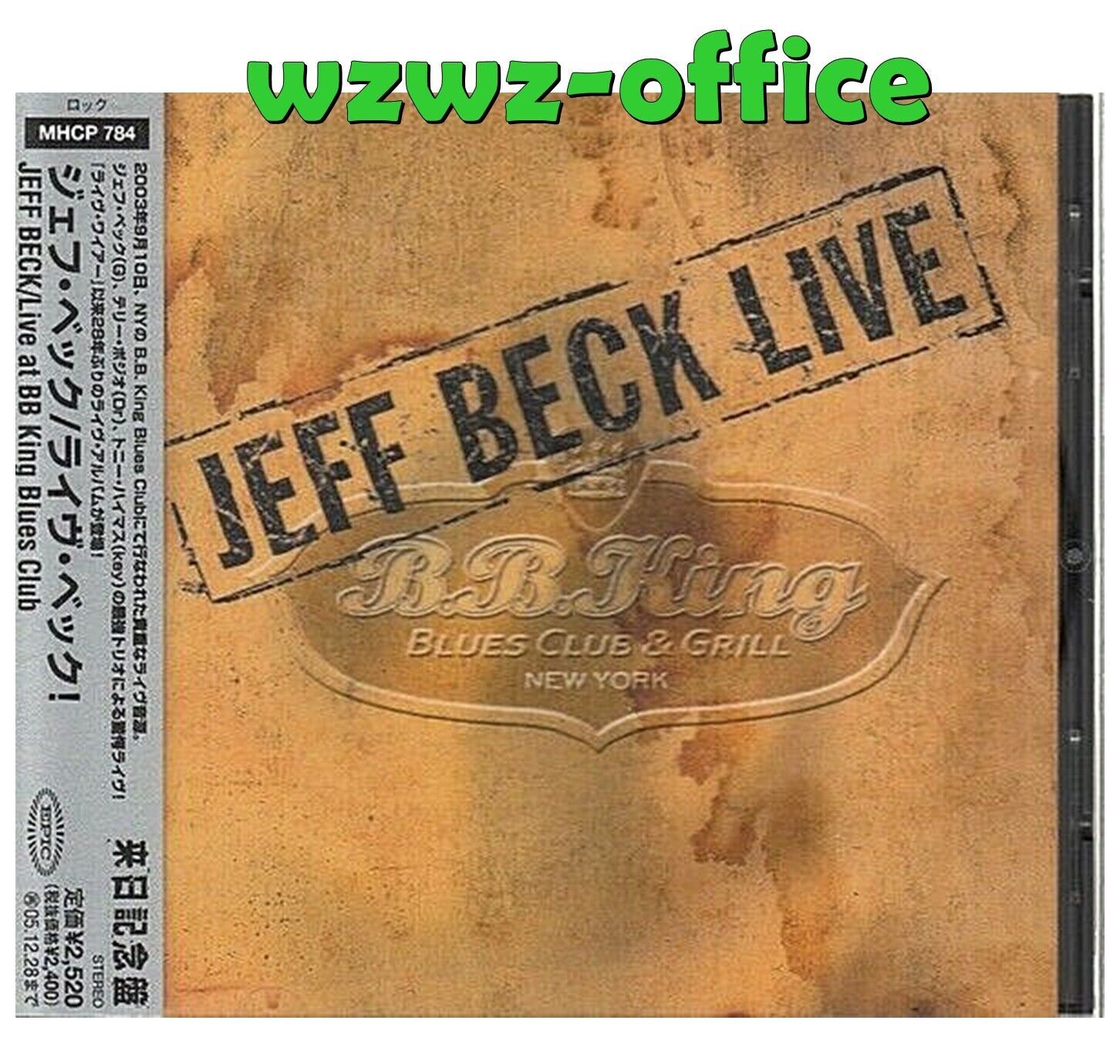 Jeff Beck NUOVO CD SIGILLATO "Live At BB King Blues Club" 2003 Giappone OBI E