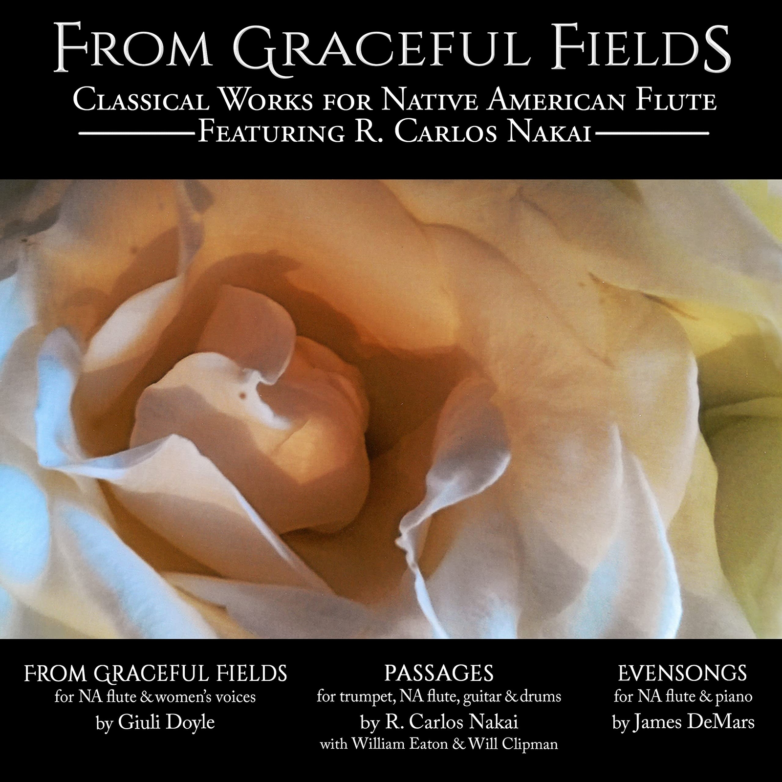 R. Carlos Nakai From Grateful Fields - Classical Works for Native American  (CD)